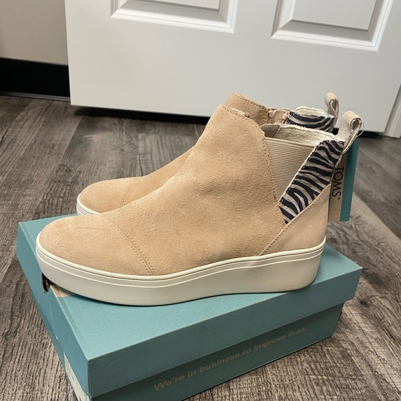 TOMS Jamie Slip On Wedge 7 - Picture 1 of 4